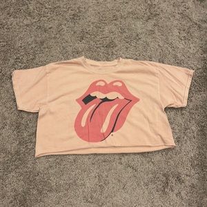 Rolling Stones Crop Tee